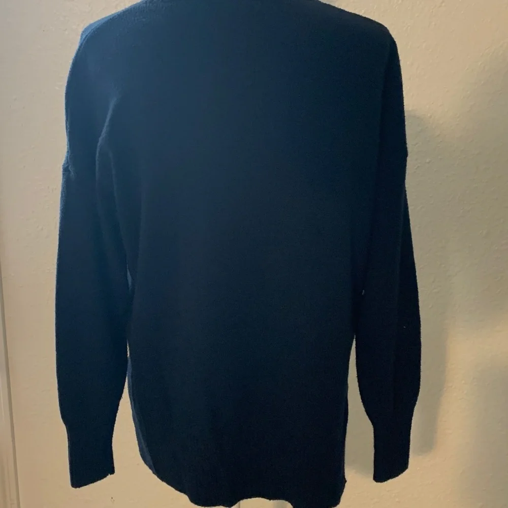 Banana Republic Dark Blue crewneck cotton Sweater women’s size medium - Picture 6 of 9